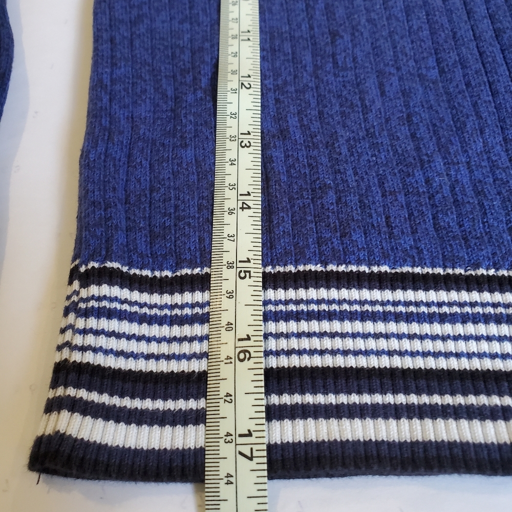 TOPSHOP Petite Blue Crew Neck Ribbed Sweater - Picture 5 of 5